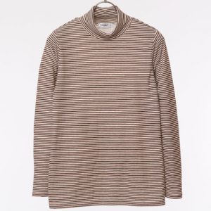 ボーダータートルネックTシャツ