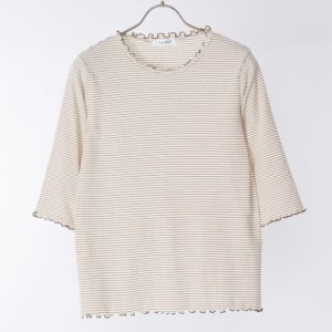 7分袖ボーダーカットソー