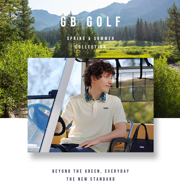 街でも着られる、おしゃれで遊び心溢れるカジュアルゴルフウェア-GB